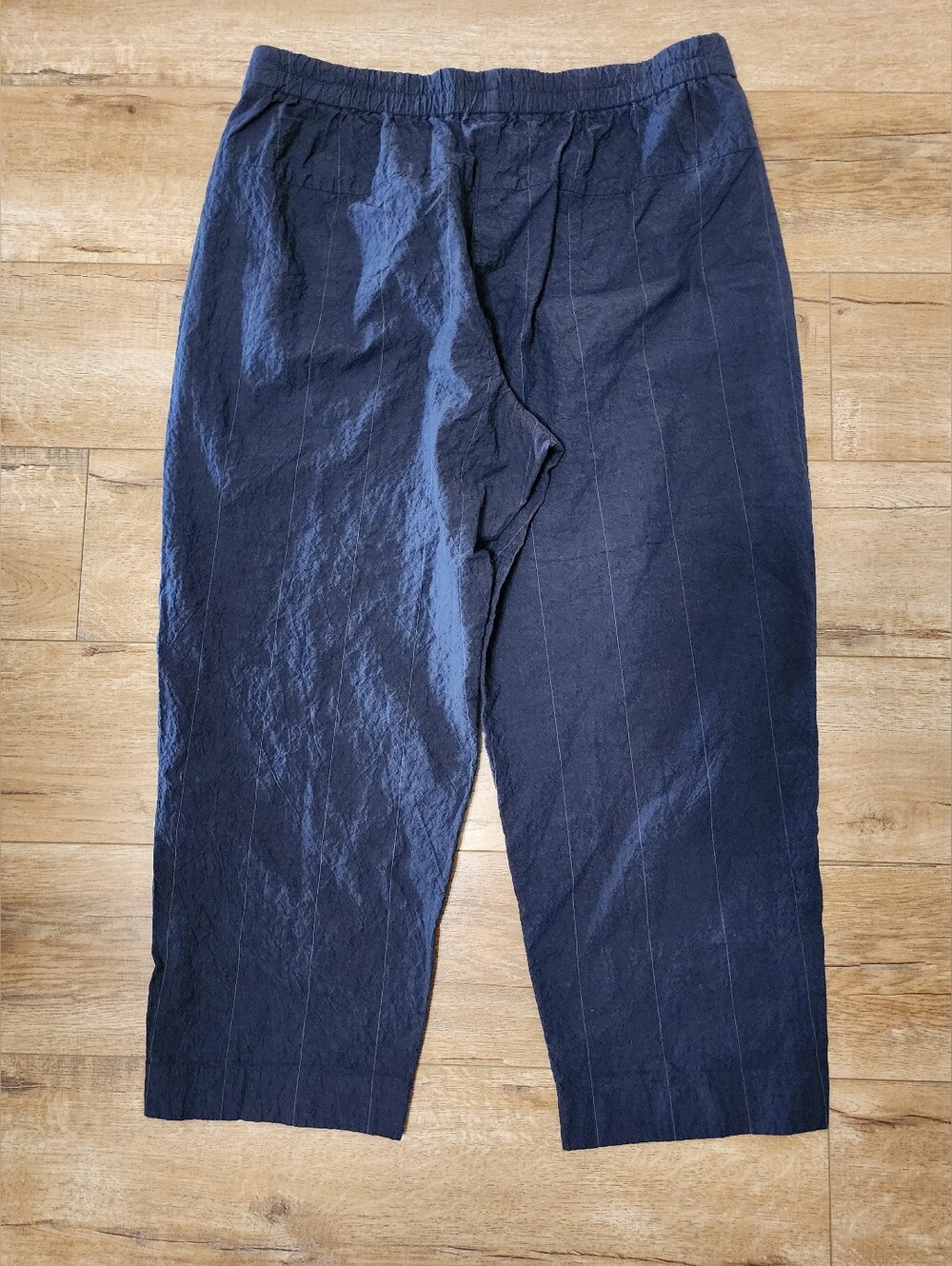 $289 OSKA 3 Barrel Wide Leg US 14 EUROPE MADE Pinstriped Cotton Baggy Pants 522 - Picture 8 of 13